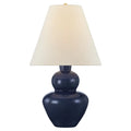 Dumont Table Lamp, Aged Brass/Ceramic Egyptian Blue