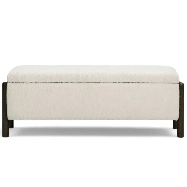 Abby Storage Bench, Cream