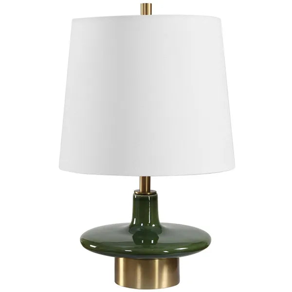 Sieler Table Lamp, Moss Green