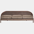 Tailored Sofa, Gray/Walnut