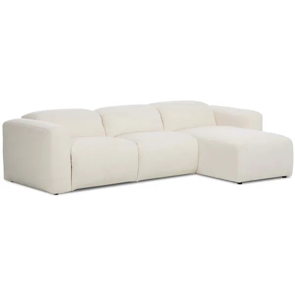 Radley Power Recliner 3 Piece Sectional w/ Chaise, Nomad Snow