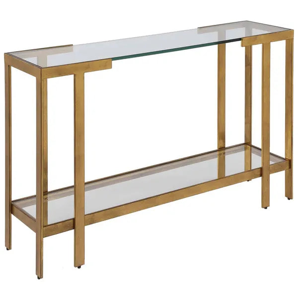 Kendrick Console Table, Gold Leaf