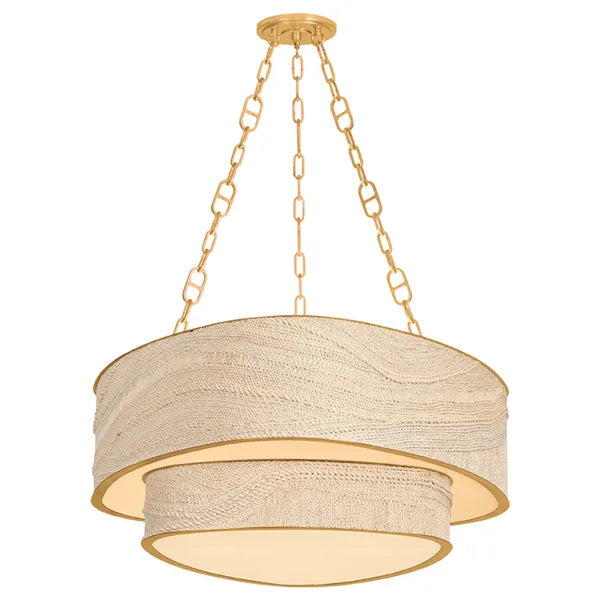 Kiso Chandelier, Vintage Gold Leaf