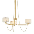 Bunda 3 Light Chandelier, Vintage Laton