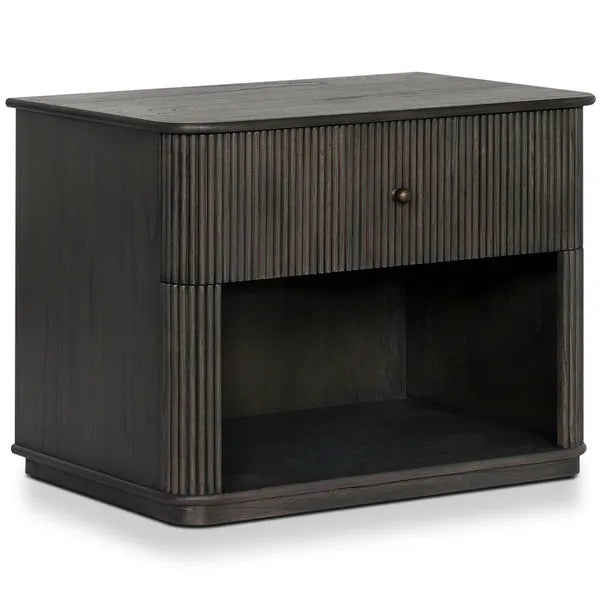 Ona Nightstand, Smoked Black