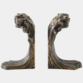 Wave Bookends, Bronze